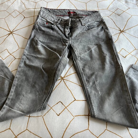 Beautiful light gray jeans from French brand Kookai Size 36 (US 25) like new! - Picture 1 of 6